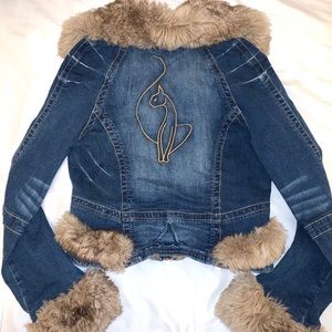 AUTHENTIC BABY PHAT DENIM FUR JACKET